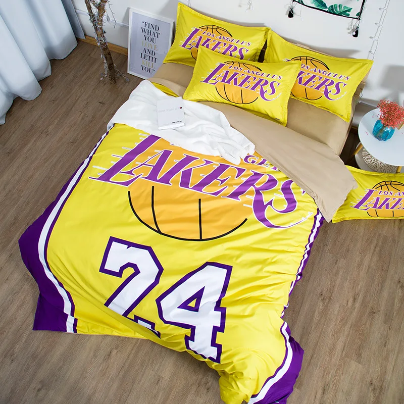 Набор постельного белья с 3d принтом в виде баскетбола, роскошный спортивный пододеяльник, набор постельного белья для мальчика, размер queen