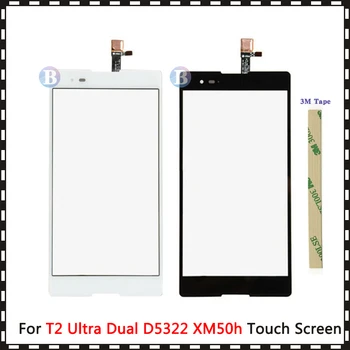 

High Quality 6.0" For Sony Xperia T2 Ultra Dual D5322 XM50h Touch Screen Digitizer Front Glass Lens Sensor Panel