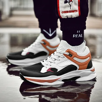 

M- Casual shoes men 2019 outdoor men's shoes fashion wild daily anti-skid straps low to help comfortable adult tide shoes