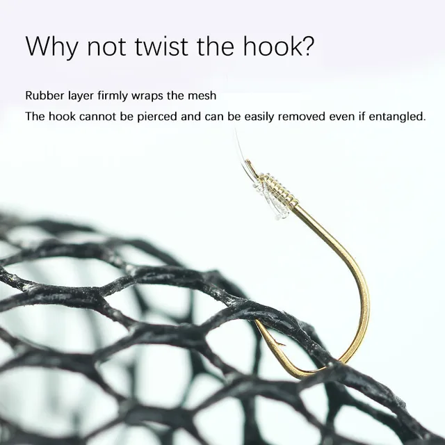 Hand Net Head Aluminum alloy 8mm Screw Folding Dip Net 35/40/45cm Gluing Net Outdoor Fishing Net Tool Accessories 3