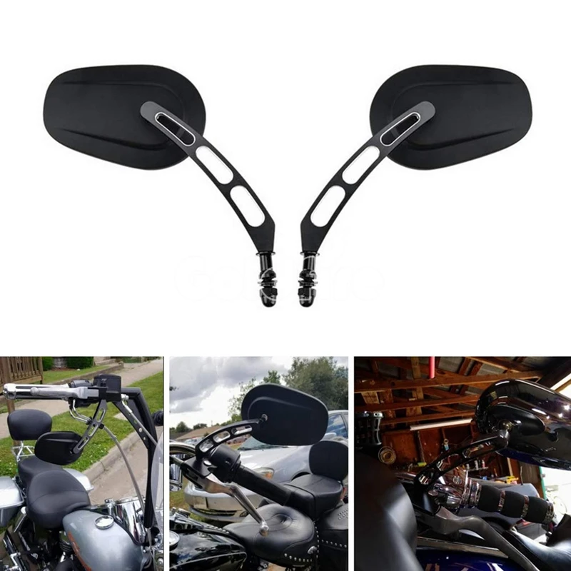 Мотоциклетные боковые зеркала заднего вида для Harley Street Bob FXDB Fat Boy Iron 883 XL883N Sportster 1200