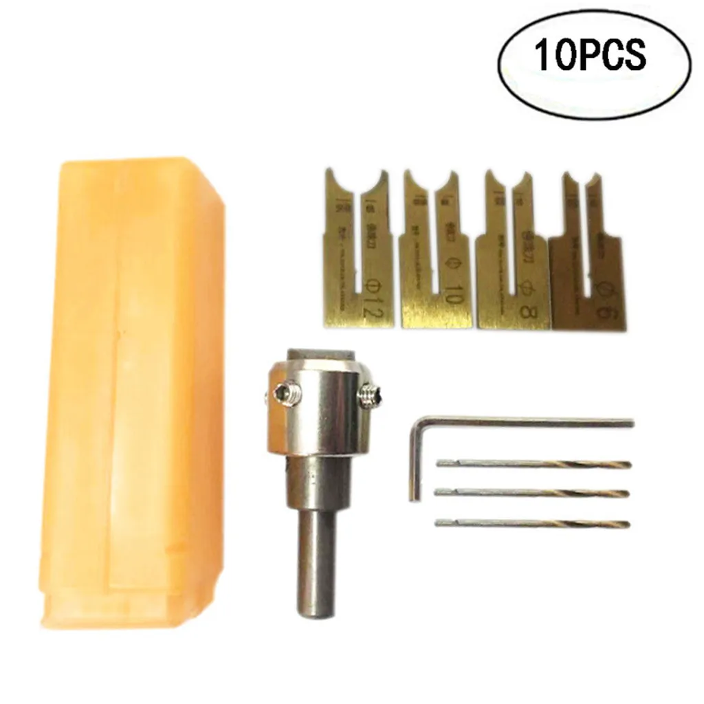 

50^10Pcs Pattern Wooden Bead Maker Beads Drill Bit Milling Cutter Set Tool Kit New Durable Woodworking Tool Kit