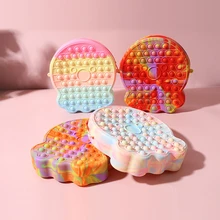 Sac à main à bandoulière en forme de poulpe pour filles, jouets pour filles, Push It, bulle, Puzzle sensoriel, jouet de décompression, jeu d'autisme pour soulager le Stress