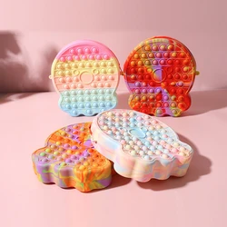 Sac à main à bandoulière en forme de poulpe pour filles, jouets pour filles, Push It, bulle, Puzzle sensoriel, jouet de décompression, jeu d'autisme pour soulager le Stress 