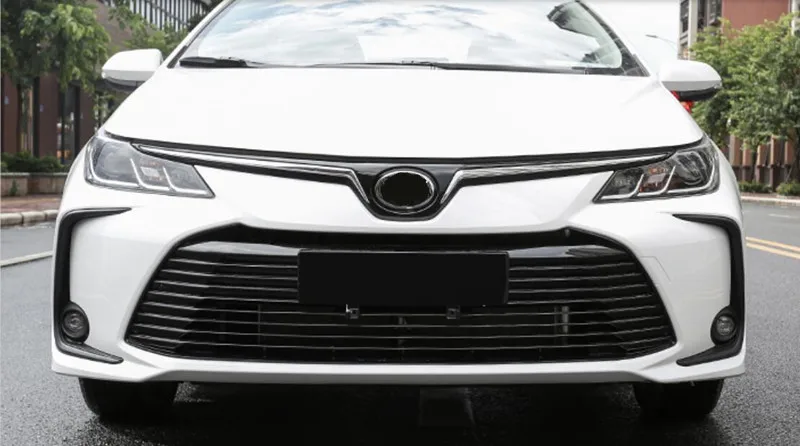 Подходит для Toyota Corolla E210 Sedan автомобильный Стайлинг ABS передняя противотуманная фара Декор защитные полоски 2 шт авто аксессуары