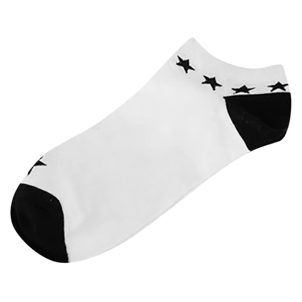 Camsgend носки 5 пар/лот унисекс Женские Мужские удобные черные белые полосатые хлопковые носки короткие носки# YL5