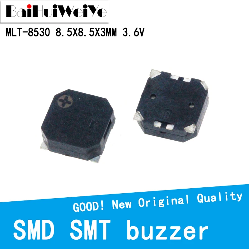 

10PCS/LOTE MLT-8530 Passive SMD SMT Buzzer Side Phonate 8.5*8.5*3mm 3.6V MLT8530 Pronunciation Passive Side AAC New Good Quality