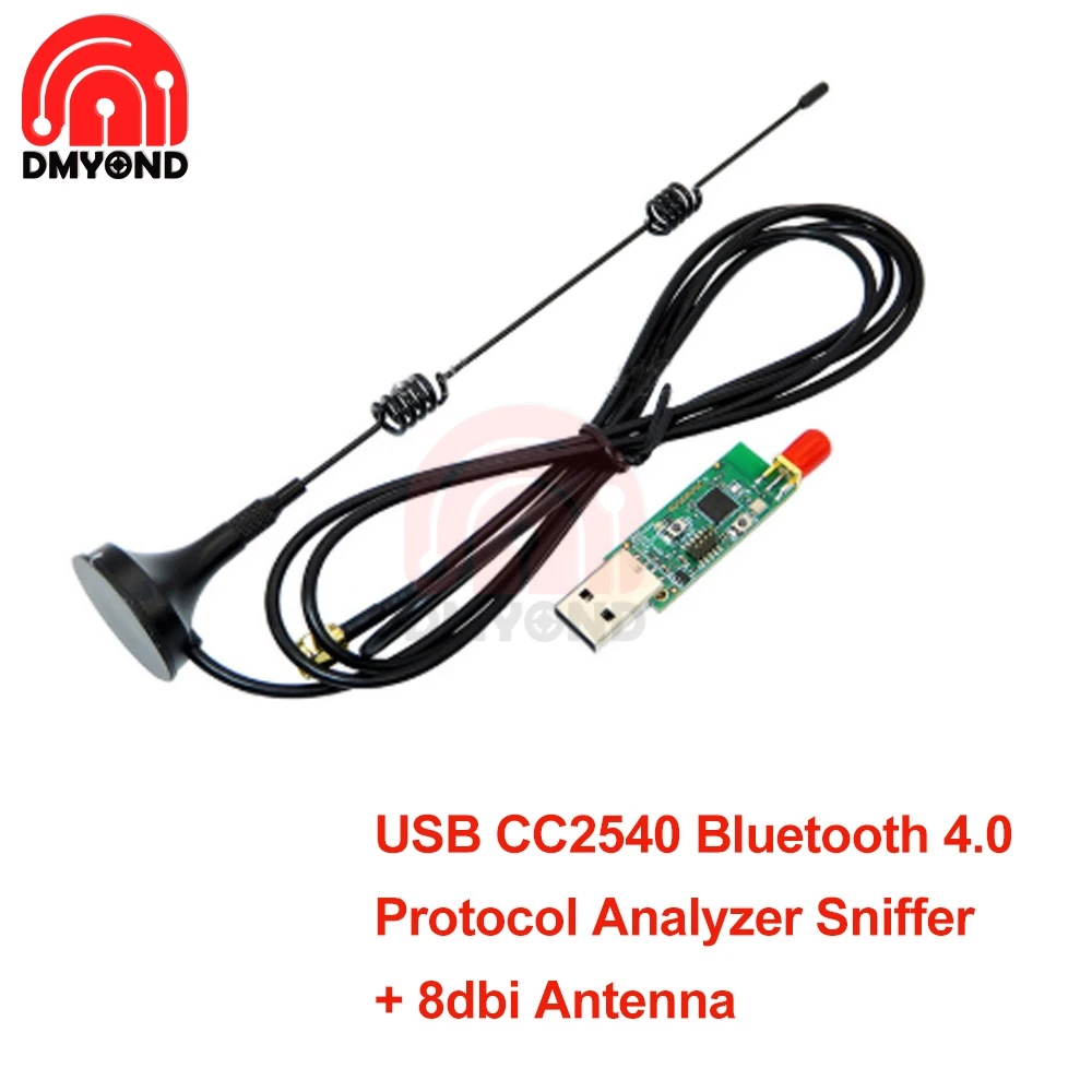 

New 1 Set Wireless Zigbee CC2531 CC2540 Sniffer Board Packet Protocol Analyzer USB Interface Dongle Capture Module with antenna
