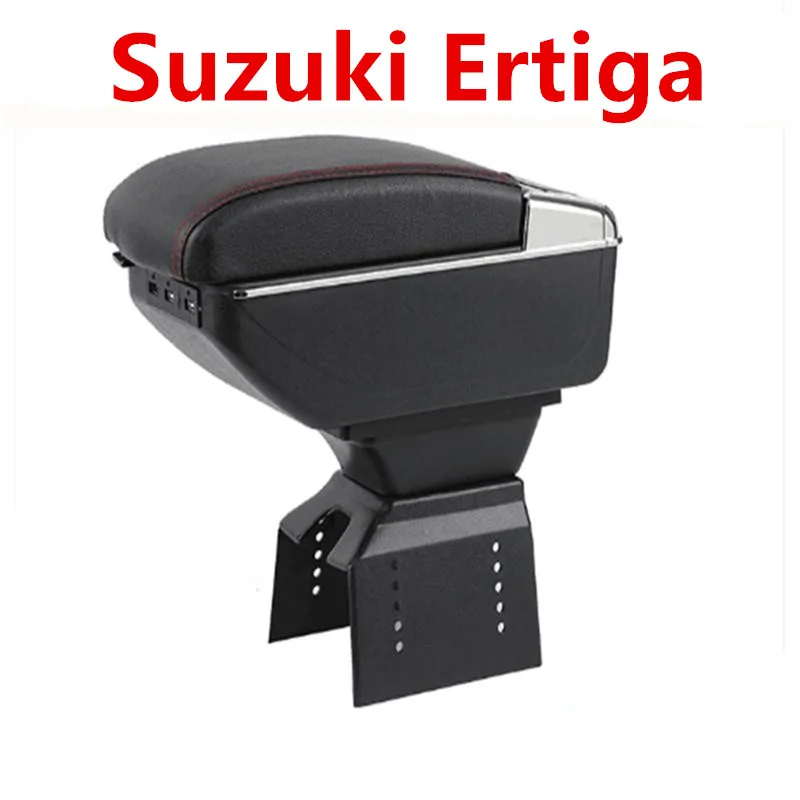 Для Suzuki Ertiga подлокотник автомобильный внутренний ящик для хранения аксессуары USB подлокотник центральный магазин содержание автомобиля-Стайлинг запчасти 15-19