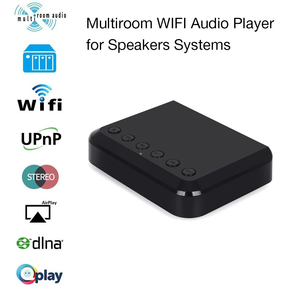 WR320 Беспроводной Wi-Fi аудио приемник для Airplay Spotify DLNA NAS мультирум звуковой поток адаптер Bluetooth Музыка Аудио адаптер