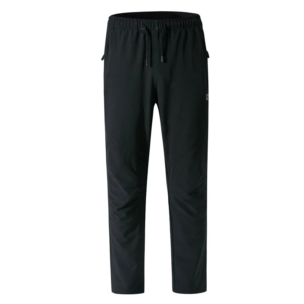 Men Waterproof Windproof Pants Outdoor Mountain-Climbing Elastic waist Long Pant Trousers Sport Trousers Camping Mountain pants
