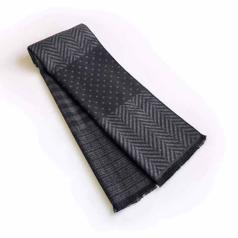 Mens Scarves Viscose Cashmere Foulard for Men