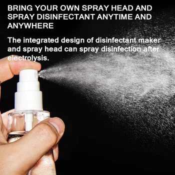 

ALLOMN 150ML Disinfectant Manufacturing Machine USB Charging Hypochlorite Generator Disinfectant Liquid Making Machine