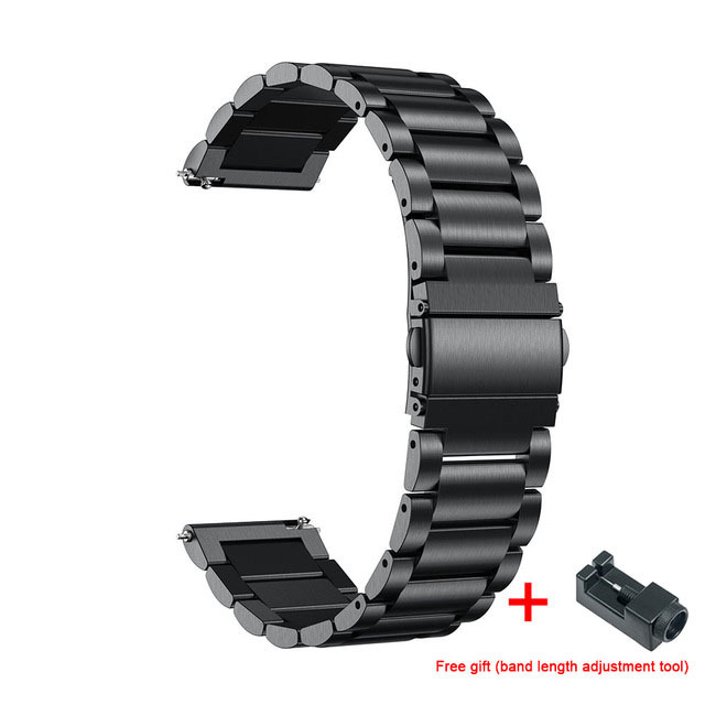 Watch Band for Samsung Galaxy Watch 42mm Active 2 44mm 40mm Stainless Steel Strap for Huami Amazfit Bip gtr GTS S2 Bands