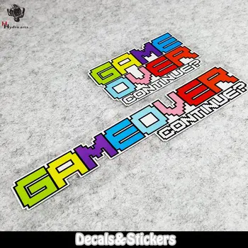 

NO.LN095 Colorful Game Over Design 3M Material Reflective Stickers MOTO GP Car Sticker Decals Racing Stickers Motorcycle