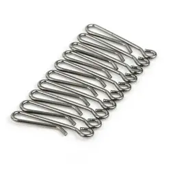 100pcs/set Hanging Snap Fishing Swivel Barrel Swivel Tackle Tools Connector