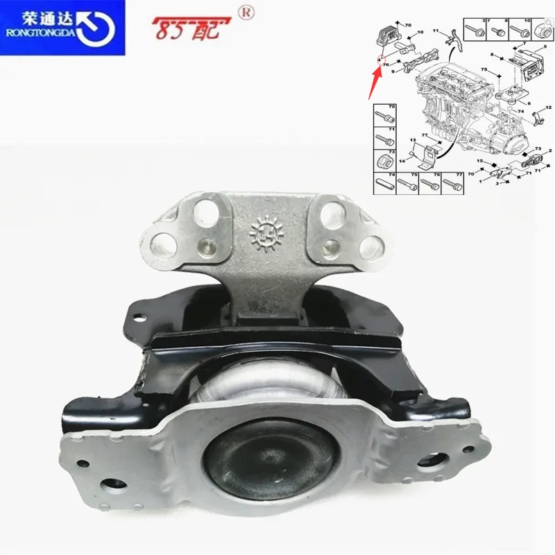 Right engine bracket 1839F4 For Peugeot 207CC 208 For Citroen C3
