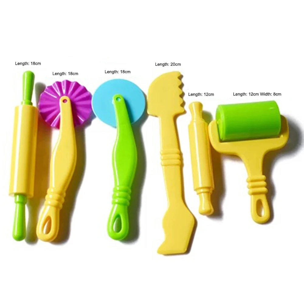 24 Pcs Tools Clay Party Pack Tool Set Cutters Molds Rollers Play Accessories