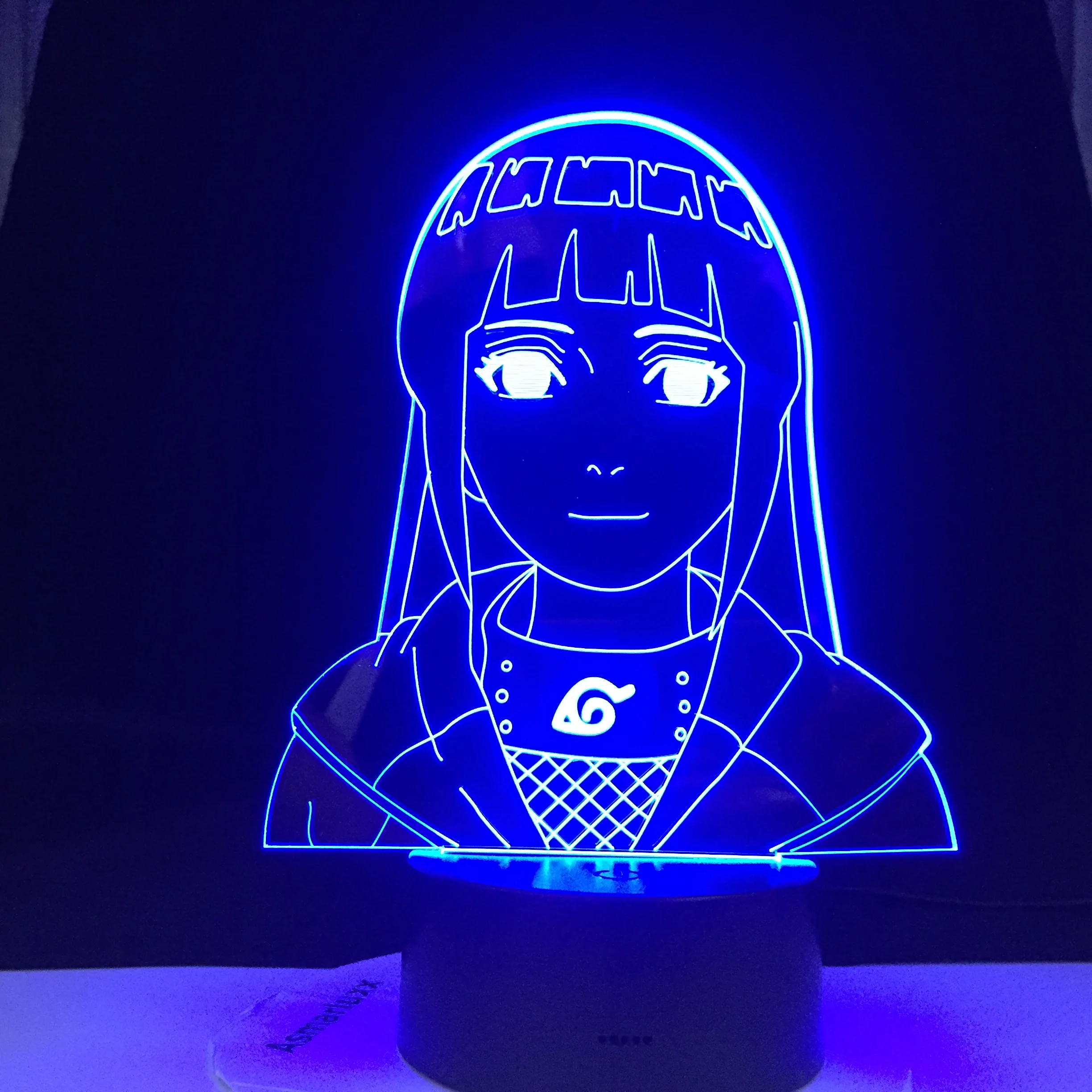 Фигурка Naruto Hinata Hyuga 16 цветов сменный аккумулятор Usb светодиодный ночсветильник