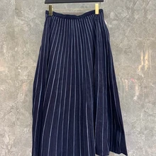 Осень в начале года, новые женские джинсы с эластичной резинкой на талии и декоративными полосками, потертые джинсы, облегающая бюст юбка 831