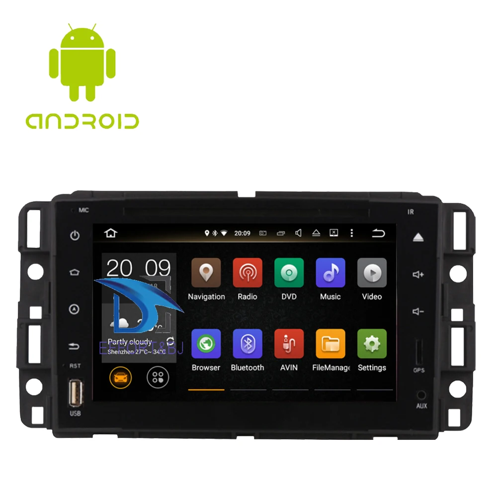 cheap Android 9.0 Octa Core 4GB RAM For GMC Yukon Tahoe Acadia Buick Enclave CHEVROLET Suburban 2007 2012 Full Touch Car DVD Player