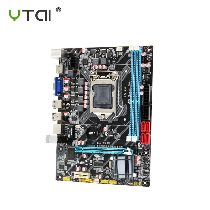 H55 motherboard new LGA1156 REV M3 DDR3 supports I3 I5 I7 CPU motherboard PCI Express USB 2