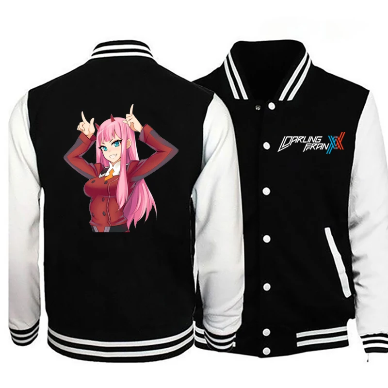 

Бейсбольная куртка Zero two Junior Anime, Мужская школьная форма, куртка-бомбер, мужская куртка