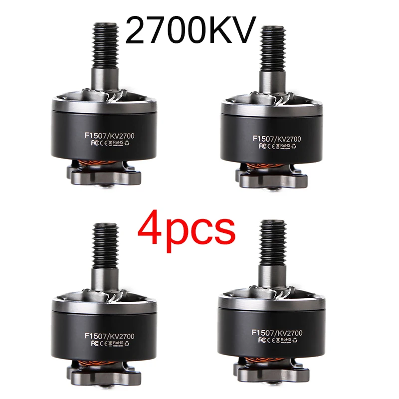 T-Motor F1507 1507 2700KV 3-6 S/3800KV 3-4S бесщеточный двигатель для бесщеточного дрона Cinewhoop RC FPV Racing CineWhoop BetaFPV - Цвет: 4PCS 2700KV