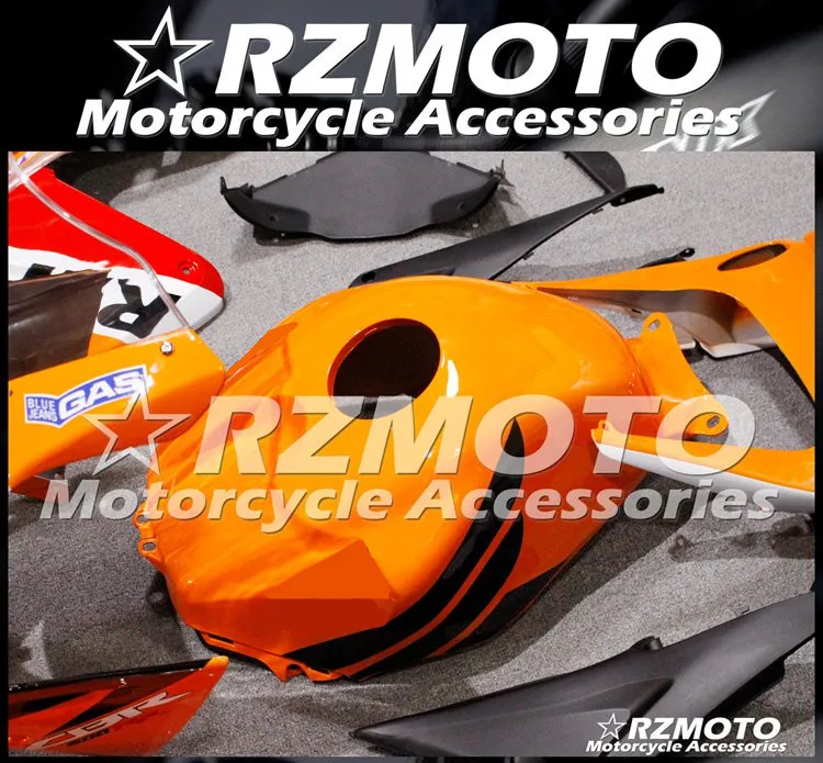 4 подарки ABS мотоцикл полный обтекатель комплект подходит для CBR600RR F5 2005 2006 05 06 cbr600 600RR тела набор оранжевый