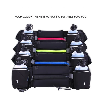 

Dual Pocket Running Bag Trail Running Waist Belt For Phone Unisex Sports Marathon Pack Fitness Waist Pack Water Bottle