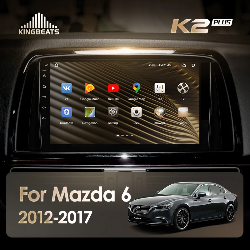 KingBeats штатное головное устройство For Mazda 6 3 GL GJ 2012 2017 GPS Android 10 автомагнитола на
