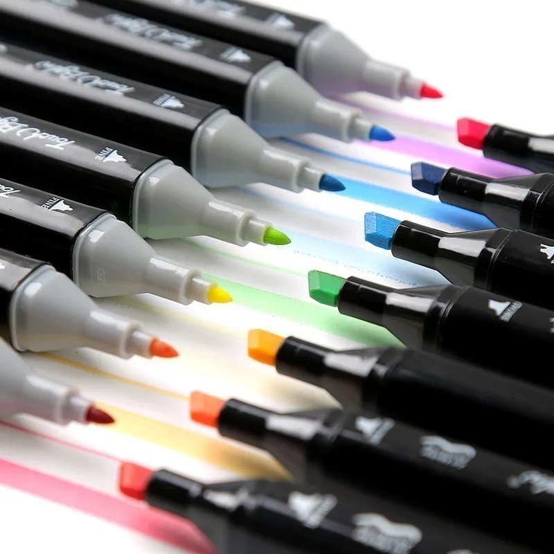 80-PCS-Colors-Dual-Tip-Art-Marker-Pen-Set-Highlighters-Painting-Drawing-School-Supplies-Stationary-Office