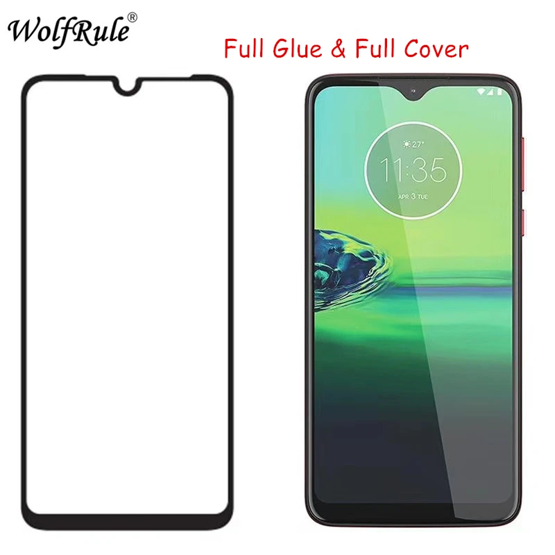 2 шт ЖК-экран протектор для Moto G8 Play полное клеевое стекло Motorola покрытие закаленное
