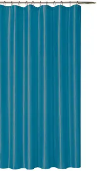 

Luxury Fabric Shower Curtain: Shimmering Textured Jacquard Cloth (Teal)