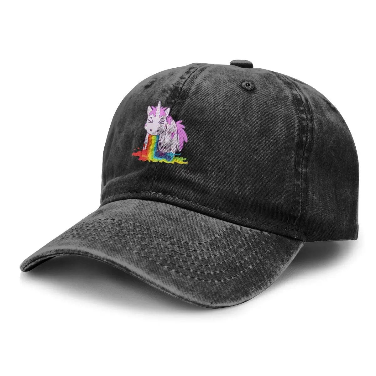 Unicorn 'I Puke радуги унисекс взрослых бейсбольная шляпа ковбой кепки Snapback