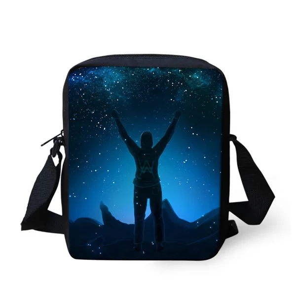 Thikin сумки на плечо для детей крутая DJ Alan Walker сумка-мессенджер для мальчиков сумка через плечо для телефона для детей сумки для покупок - Цвет: CDZHL798E