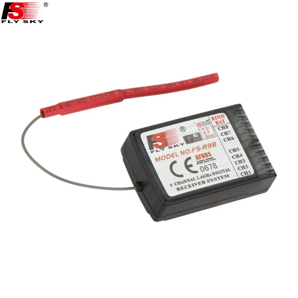 

1pcs Original FlySky FS-R9B 2.4Ghz 8CH Receiver For RC FS-TH9X FS-TH9B 9ch Transmitter Airplanes