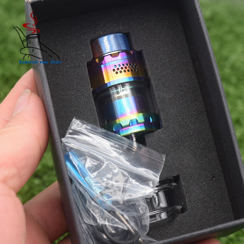 Kylin V2 RTA M RTA База 24 мм распылитель 3 мл/4,5 мл бак распылитель Топ соты воздуха большая сборка палуба испаритель бак - Цвет: Rainbow