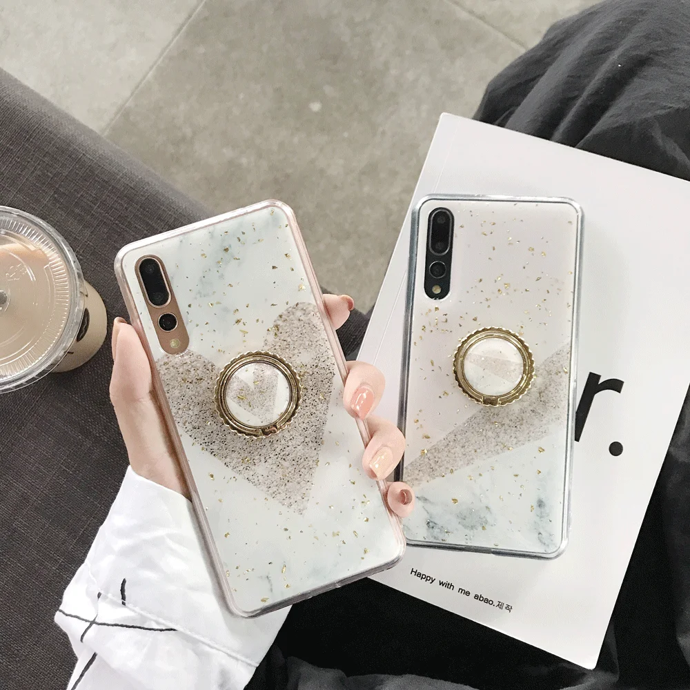 Чехол с геометрическим мрамором для IPhone X XS Max блестящий золотой чехол из фольги 8 7