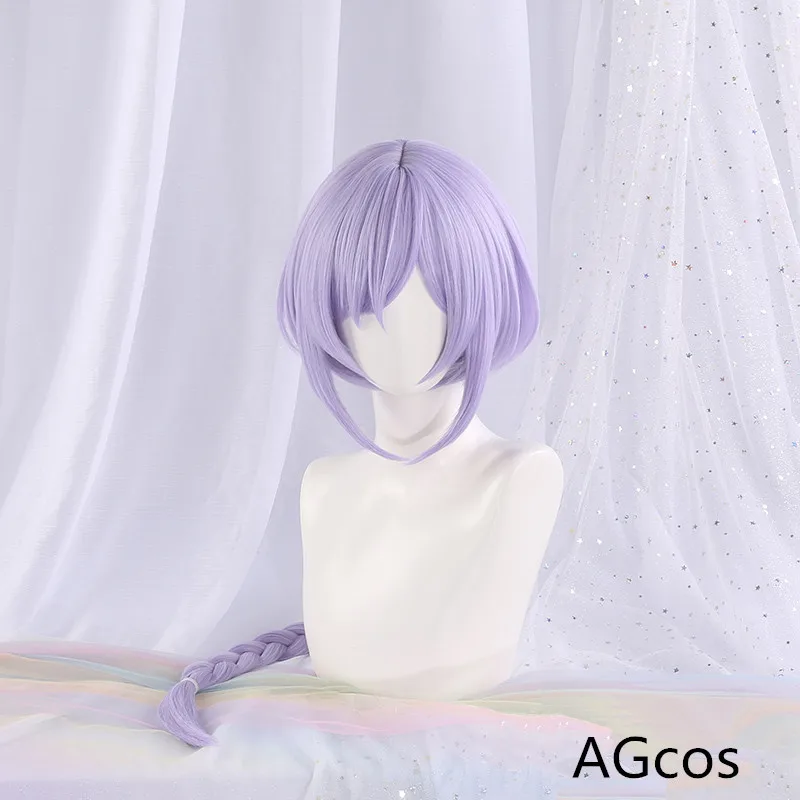

Genshin Impact Qiqi Cosplay Wig Purple Game Cos Hair