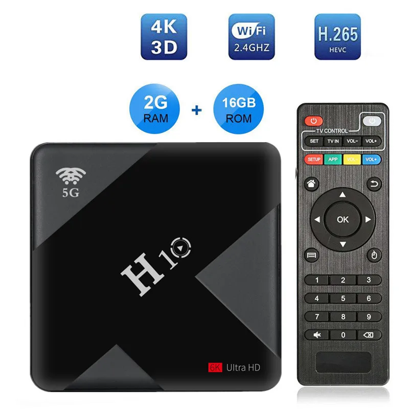 Smart tv Box Android 8,1 H10 H6 4 Гб ОЗУ 64 ГБ 32 ГБ 16 ГБ H.265 Wifi медиаплеер для Google Youtube ip tv подписка телеприставка
