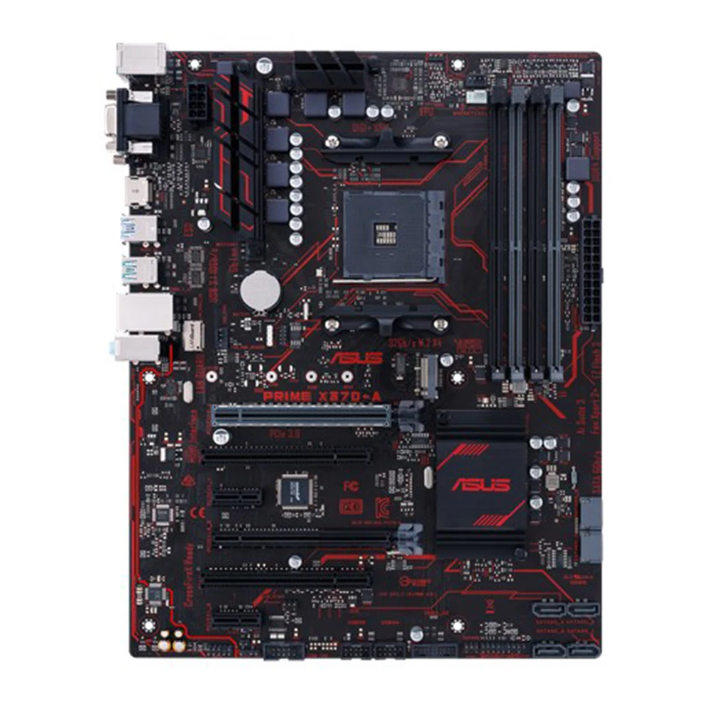 материнская плата ASUS prime x370 a am4 ryzen 4xddr4 HDMI DVI m.2 sata USB 3 1 новый оригинальный ATX