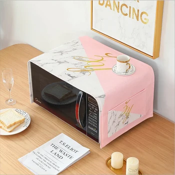 

Nordic thickened cotton and linen microwave cover waterproof and oil-proof anti-scald household oven rectangular dust cover