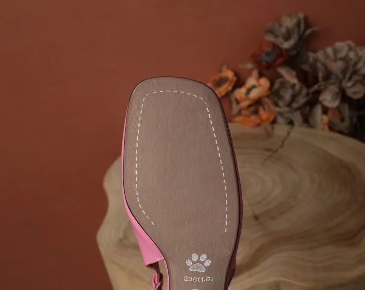 The New Summer Edition Of 2021 Women's Pure Color High-Heeled Shoes With Horseback Buckle Casual Fashion And All-Match Women's s