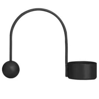 

LUDA Candlestick Nordic Minimalist Black and Gold Geometric Candlestick Denmark Minimalist Design 3D Decorative Metal Stick Cand