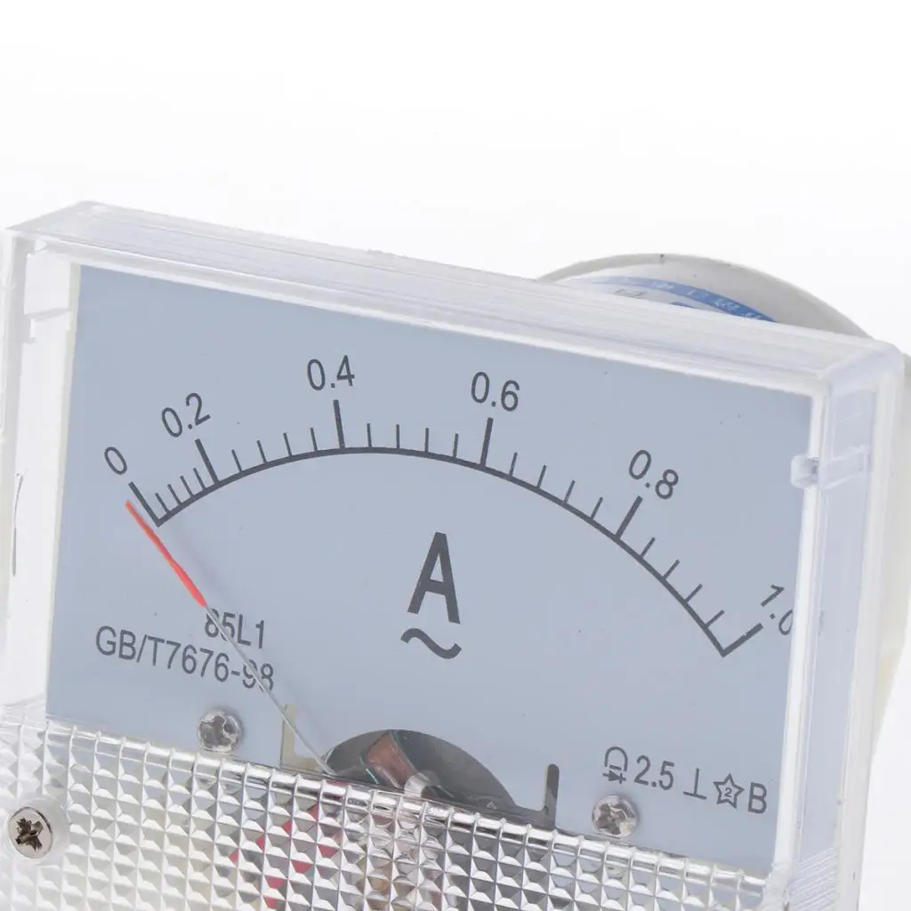 Accurate 85L1 AC Analog Panel Ammeter Gauge Ampere Current Meter Plastic, Copper