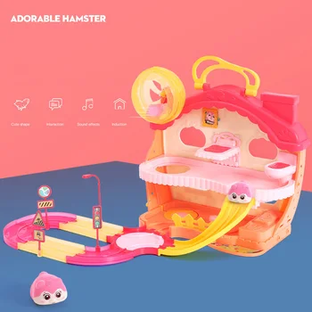 

Hamster Elf Paradise Toys Electric Baby Children Girls Play House Villa Set Assembly