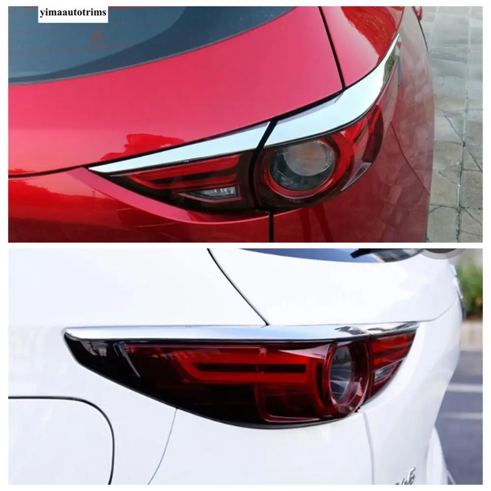 Car Front Head Light Eyebrow / Rear Tail Lamp Eyelid Strip Cover Trim Carbon Fiber Accessories For Mazda CX-5 CX5 2017 - 2021 3 Car Front Head Light Eyebrow / Rear Tail Lamp Eyelid Strip Cover Trim Carbon Fiber Accessories For Mazda CX-5 CX5 2017 - 2021 3
