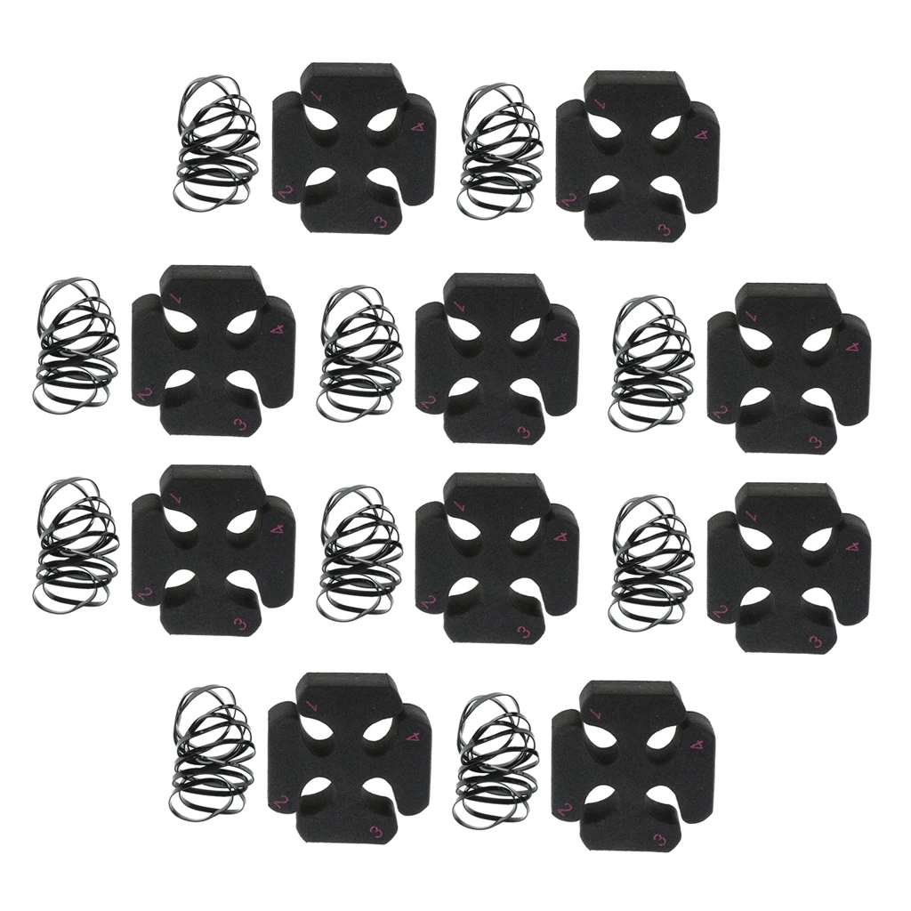 10 Pieces Sponge French Braids Hair Braider Hair Styling Accessories with 60 Pieces Rubber