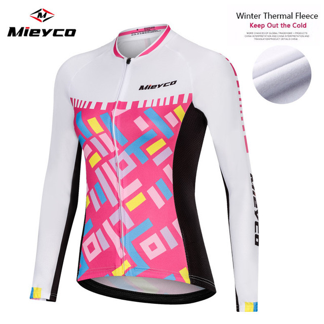 Thermal Fleece Cycling Jersey Long Sleeve 2019 Bike Shirt Reflective maillot ciclismo Downhill Cycling Shirt MTB Jersey